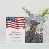 7月の米国国旗の第4軍写真引退 招待状 (スタンド正面)