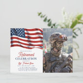 7月の米国国旗の第4軍写真引退 招待状 (スタンド正面)