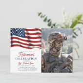 7月の米国国旗の第4軍写真引退 招待状 (スタンド正面)