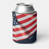7月の米国国旗4日愛国的な裏庭パーティー 缶クーラー (缶裏面)