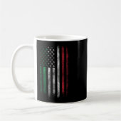 7月の米国国旗Patriotic American Fl4日 コーヒーマグカップ (左)