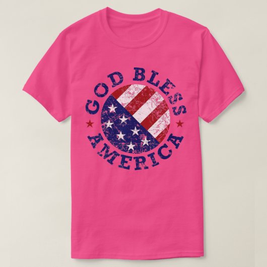 7月の米国独立国旗4日 Tシャツ (デザイン正面)