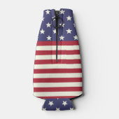 7月の米州旗4日の星とストライプカスタム ボトルクーラー (裏面)
