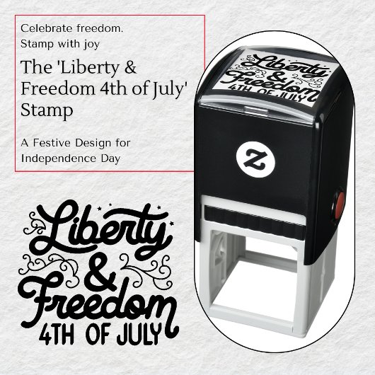 「7月の自由と自由」スタンプ セルフインキングスタンプ