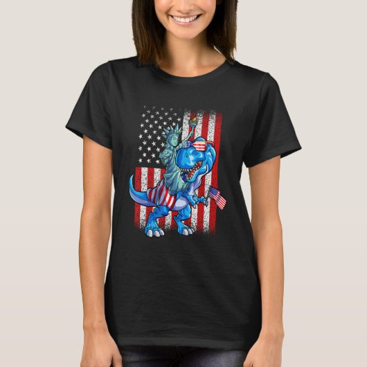 7月の自由のディノ像シャツボーイズ船4th tシャツ (正面)