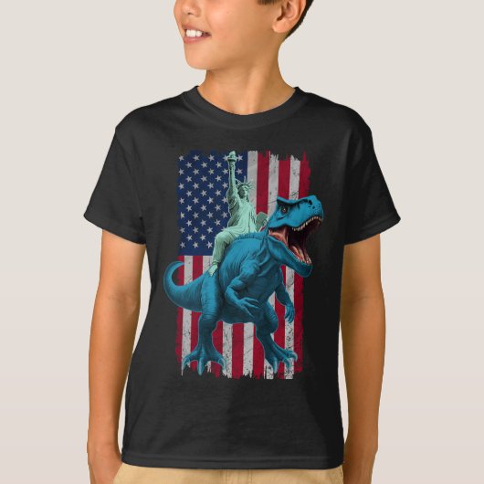 7月の自由のディノ像シャツボーイズ船4th tシャツ (正面)