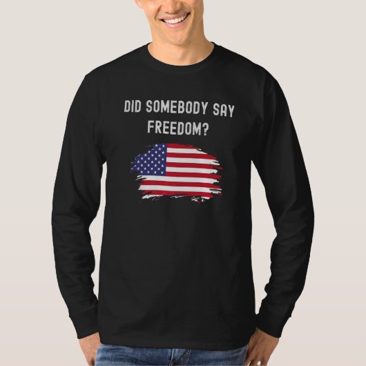 7月の自由4愛国的アメリカ国旗のアメリ Tシャツ (正面)