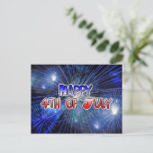 7月の花火の幸せ4日 ポストカード (スタンド正面)