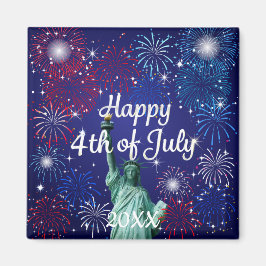 7月の花火の幸せ4日 マグネット