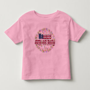 7月の花火の幼児の信号器のTシャツの幸せな第4 トドラーTシャツ