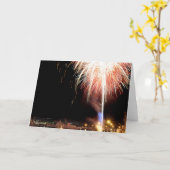 7月の花火の第4 カード (黄色い花)