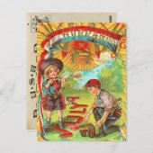 7月の花火フルラ4日 ポストカード (正面/裏面)