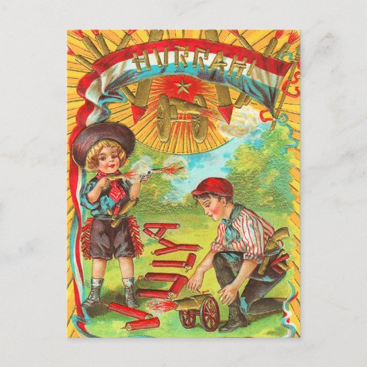 7月の花火フルラ4日 ポストカード (正面)