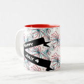 7月の花火第4回スターズドードルズバナー ツートーンマグカップ (正面左)