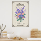 7月の花 ポスター (キッチン)