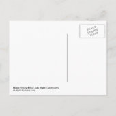 7月の萌え幸せ4thナイトお祝いはがき ポストカード (裏面)