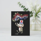 7月の萌え幸せ4thナイトお祝いはがき ポストカード (スタンド正面)