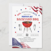 7月の裏庭BBQ 招待状 (正面)