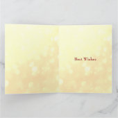 7月の誕生日の誕生石ルビーグリーティング カード (内部)