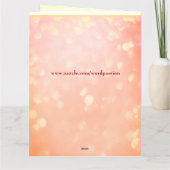 7月の誕生日の誕生石ルビーグリーティング カード (裏面)