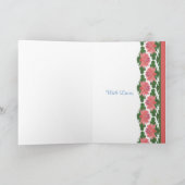 7月の誕生日カードの妹、睡蓮 カード (内部)