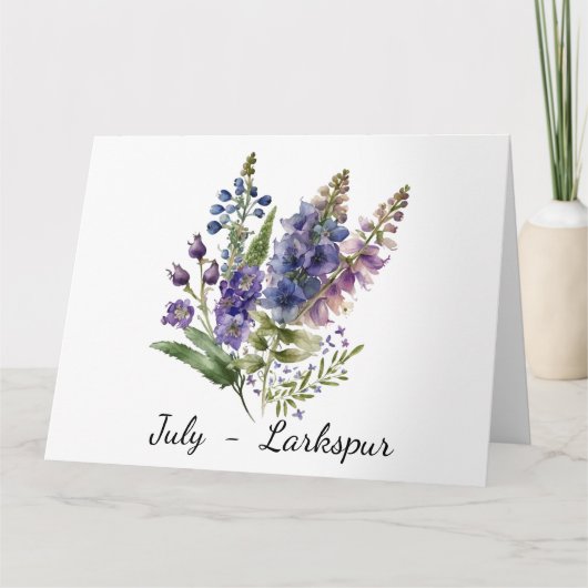 7月の誕生日カード カード (正面)