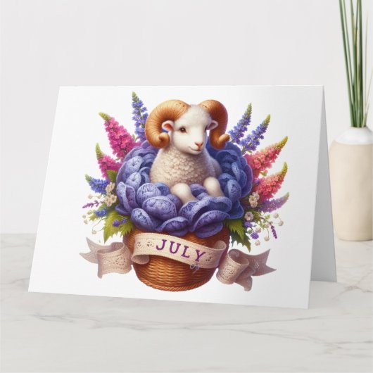 7月の誕生日カード カード (正面)