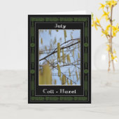 7月の誕生日ケルト語Oracle Eustion カード (黄色い花)