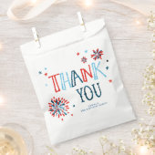 7月の誕生日パーティーのリトル・ファイクラッカー4th フェイバーバッグ (クリップ留めされた状態)