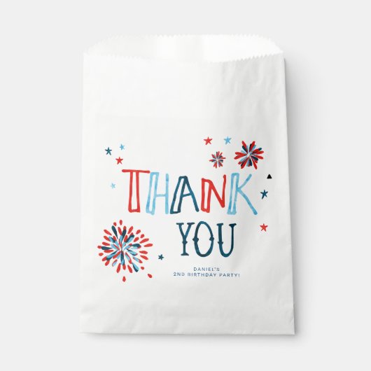 7月の誕生日パーティーのリトル・ファイクラッカー4th フェイバーバッグ (正面)