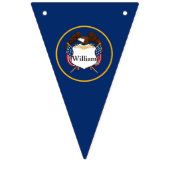 7月の誕生日パーティーの個人設定 バンティングフラッグ (第1の旗)