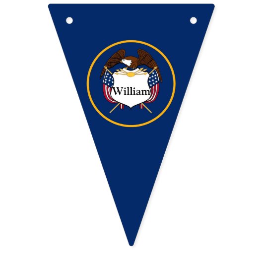 7月の誕生日パーティーの個人設定 バンティングフラッグ (第1の旗)