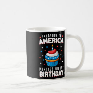 7月の誕生日パーティーボーイガール7月4日Bda コーヒーマグカップ
