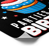 7月の誕生日パーティーボーイガール7月4日Bda ポスター (角)