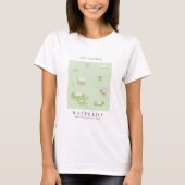 7月の誕生月フラワーのTシャツ Tシャツ (正面)