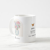 7月の誕生月フラワーマグ コーヒーマグカップ (正面左)