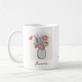 7月の誕生月フラワーマグ コーヒーマグカップ (左)