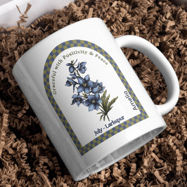 7月の誕生月フラワー オーダーメイド コーヒーマグカップ