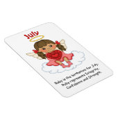 7月の誕生石エンジェルブルネットプレミアムマグネット マグネット (右側)