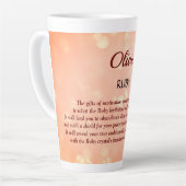 7月の誕生石ルビーデザイン カフェラテマグ (左アングル)