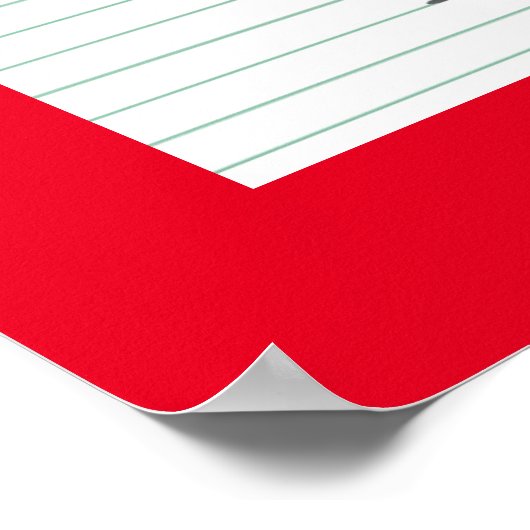 7月の誕生石誕生石ルビーアートワークポスター ポスター (角)