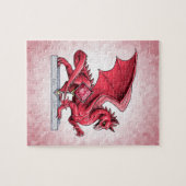 7月の誕生石龍:ルビー ジグソーパズル (横)