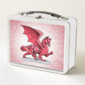 7月の誕生石龍:ルビー メタルランチボックス (正面)