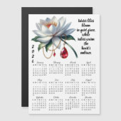 7月の誕生花と誕生石のカレンダー (正面/裏面)