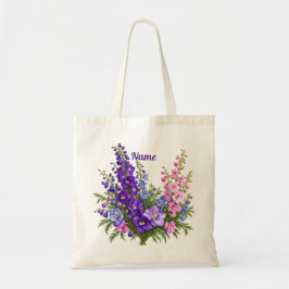 7月の誕生花デルフィニウム トートバッグ