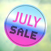 7月の販売ウィンドウ貼り付けホログラフィック勾配 ウィンドウサイン (シート3)