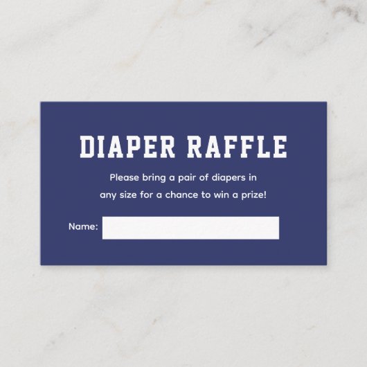 7月の赤ちゃんシャワーの4th愛国的おむつラッフル エンクロージャーカード (正面)