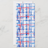 7月の赤白青4th夏のピクニック 招待状 (裏面)