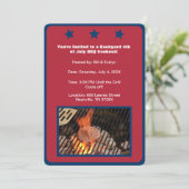 7月の赤4thハンバーガーバーベキュー招待状 招待状 (スタンド正面)