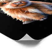 7月の農夫の愛国的な高地の牛コケット4th ポスター (角)